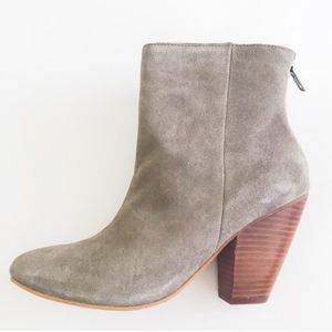 Corso Como Gray Suede Booties